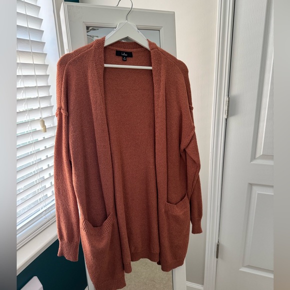 Lulus Rusty Rose Knit Cardigan - Picture 5 of 5